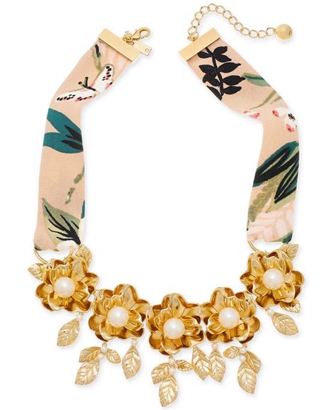 belk crepe imitation pearl kate spade necklace